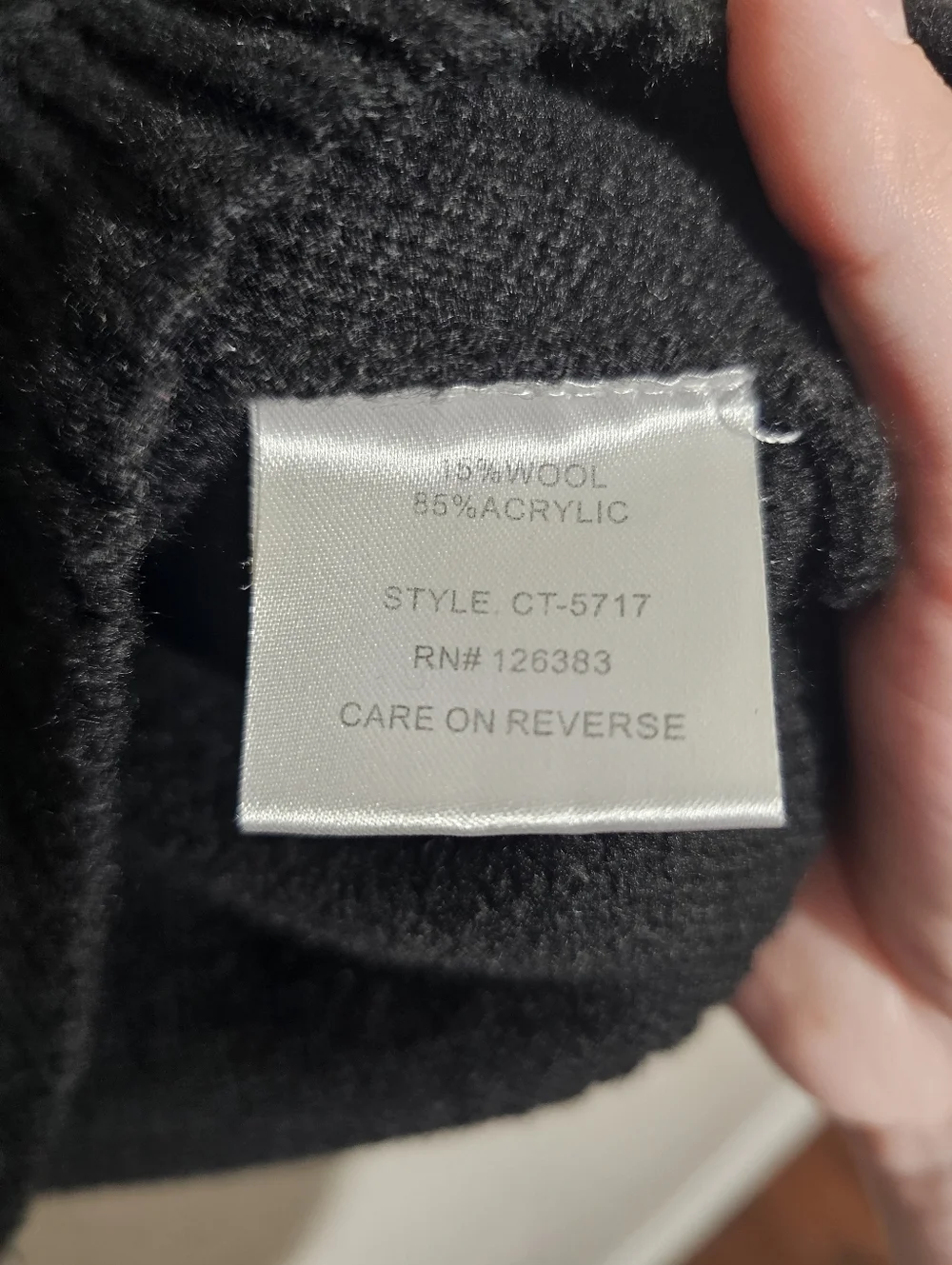 Anthro Amadi Black/Pale Pink Striped Sleeve Wool Blend Sweater